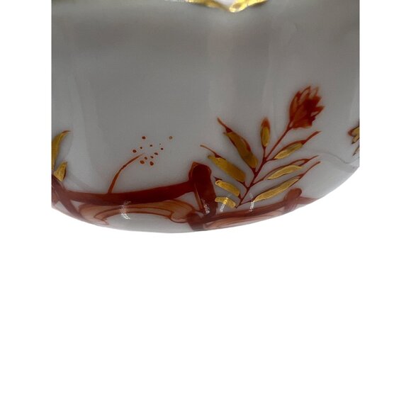 Vtg japanese Rice Bowl Floral, Gold Trim G 1130 - Picture 2 of 5